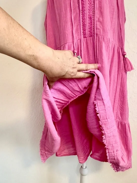 Tommy Bahama Mykonos Textured Gauze Short Dress, Size L - Picture 5 of 11